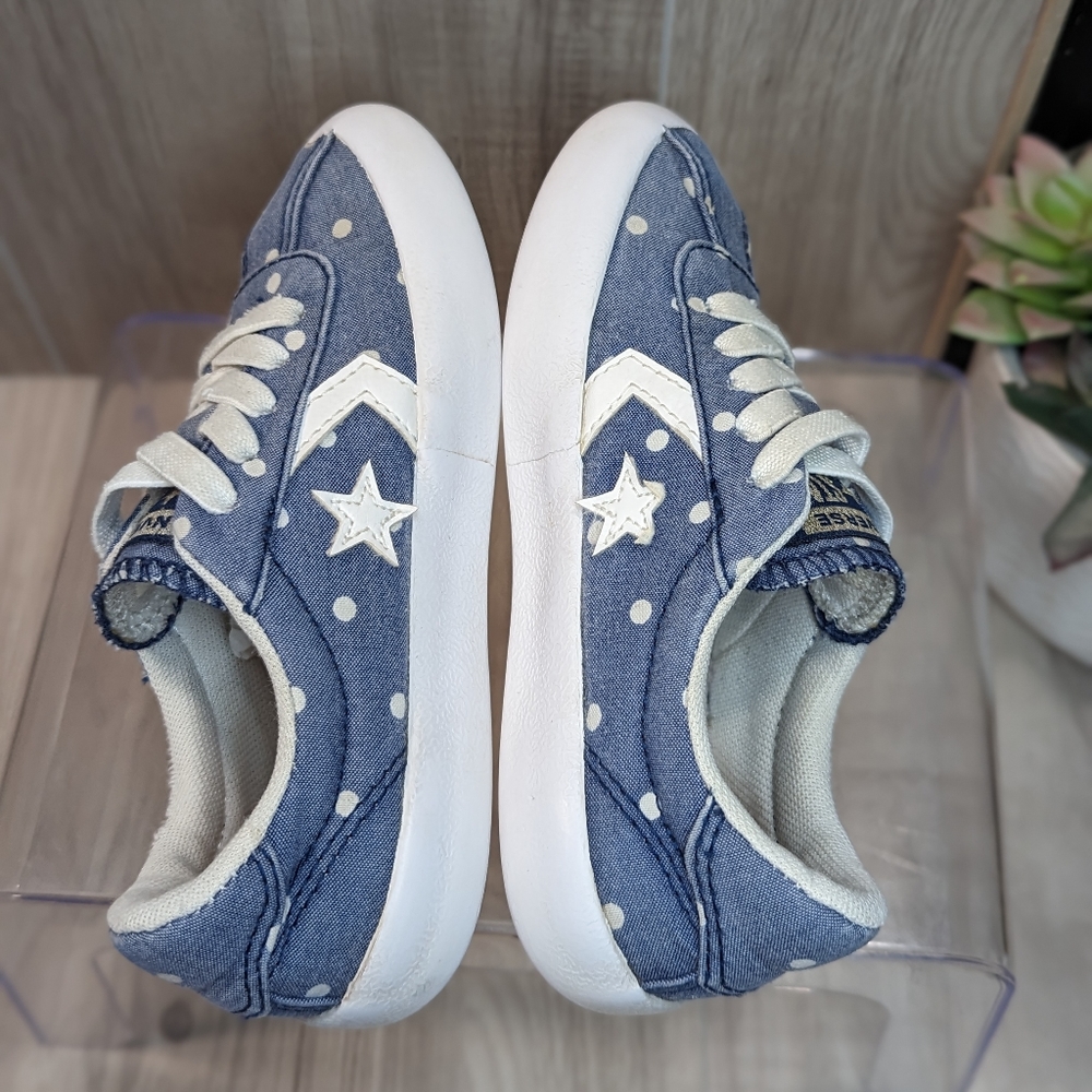 Girls Converse One Star No Tie Chambray Sneakers Size 10.5 - Picture 7 of 10